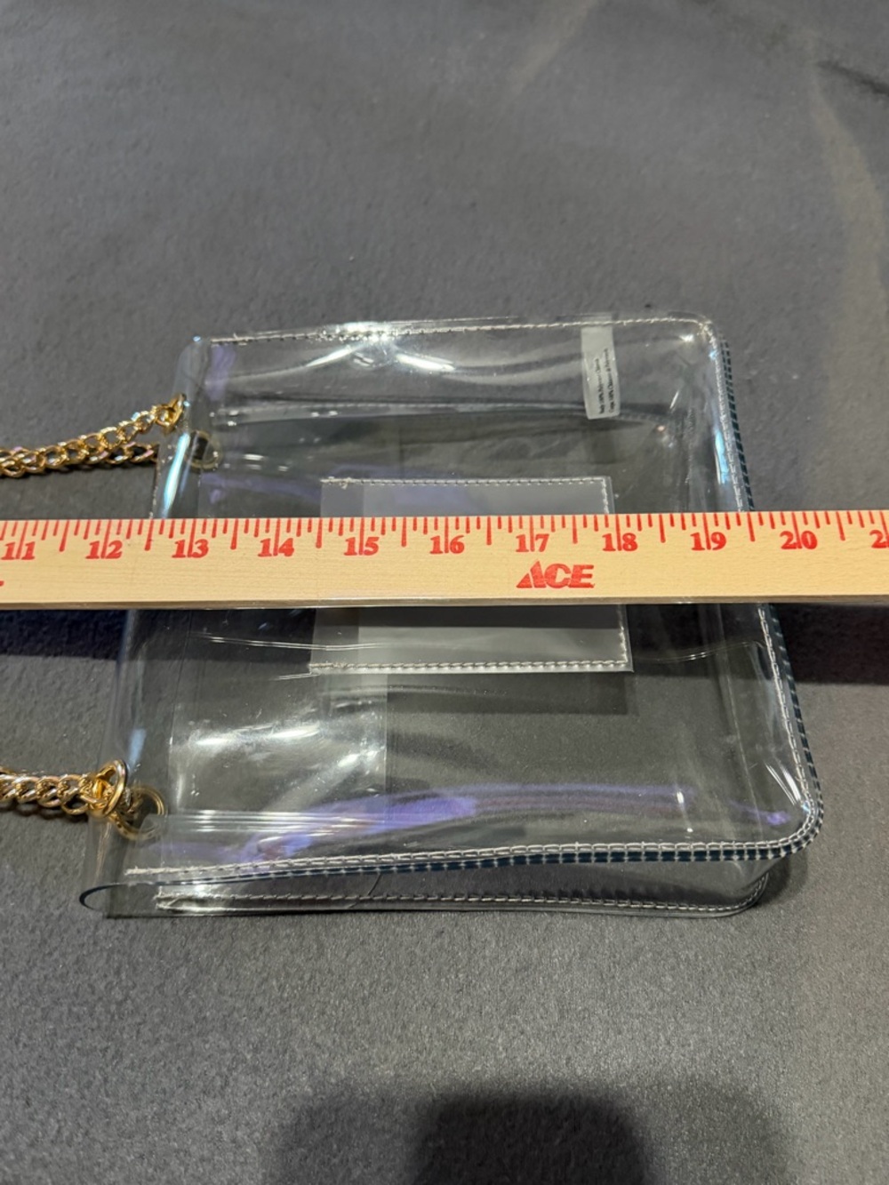 Kendra Scott Clear Chain-Handle Shoulder Bag Purse - Picture 4 of 9